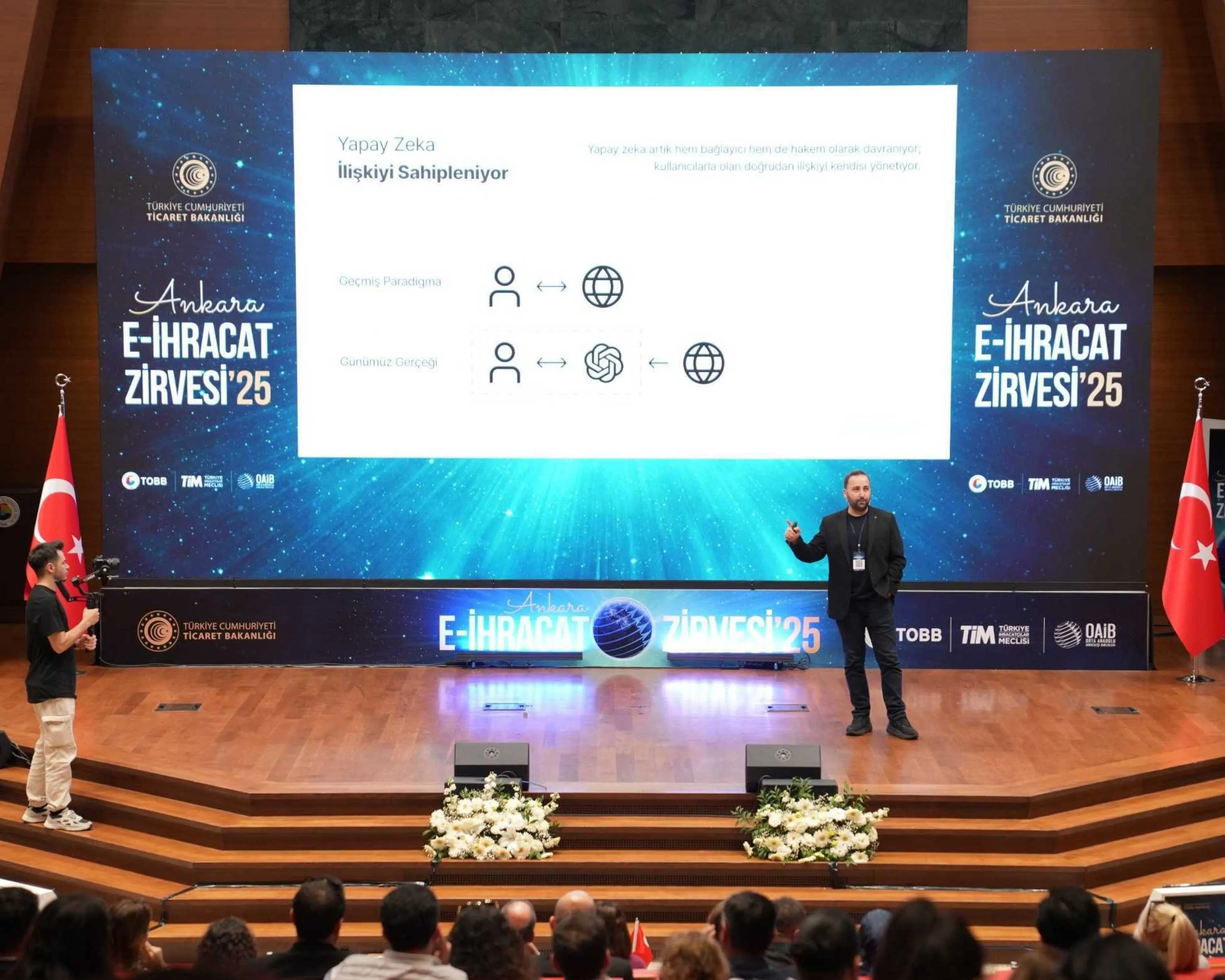 Ankara E-İhracat Zirvesi'25 | Yapay Zeka sunumu, geniş sahne