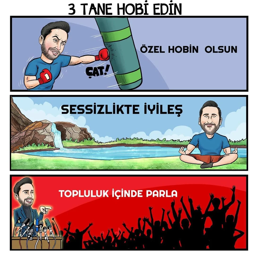 Şimdi ilham olma sırası sende, senin 3 hobin neler?