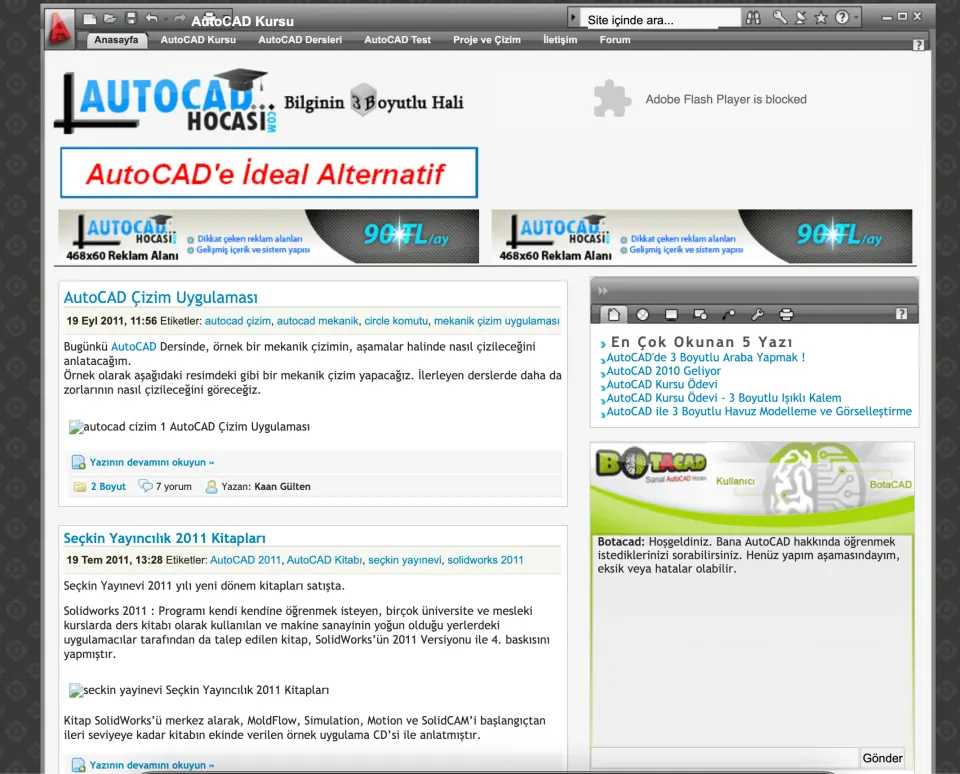 AutoCAD Hocası Web Sitesi