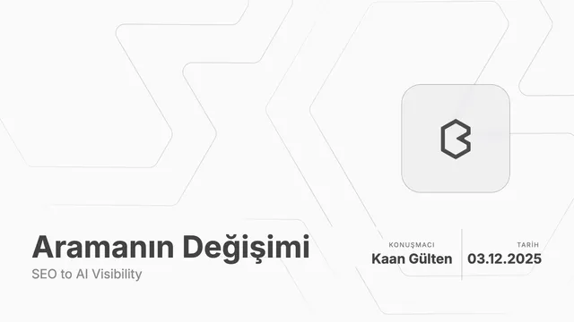 Aramanın Değişimi sunum kapağı